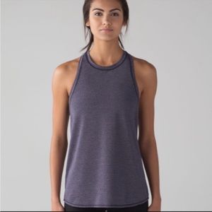 Lululemon Hot Like Agni Singlet - Heathered Midnight Navy - Size 4